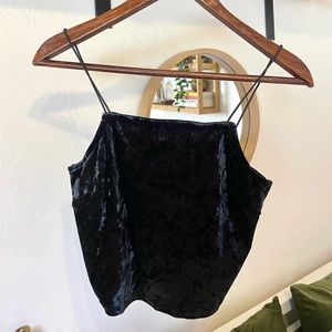 Wild Fable Velvet Cropped Tank